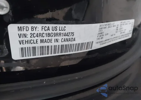 2024 Chrysler Pacifica Touring L z USA, uszkodzony, nr VIN 2C4RC1BG9RR144275